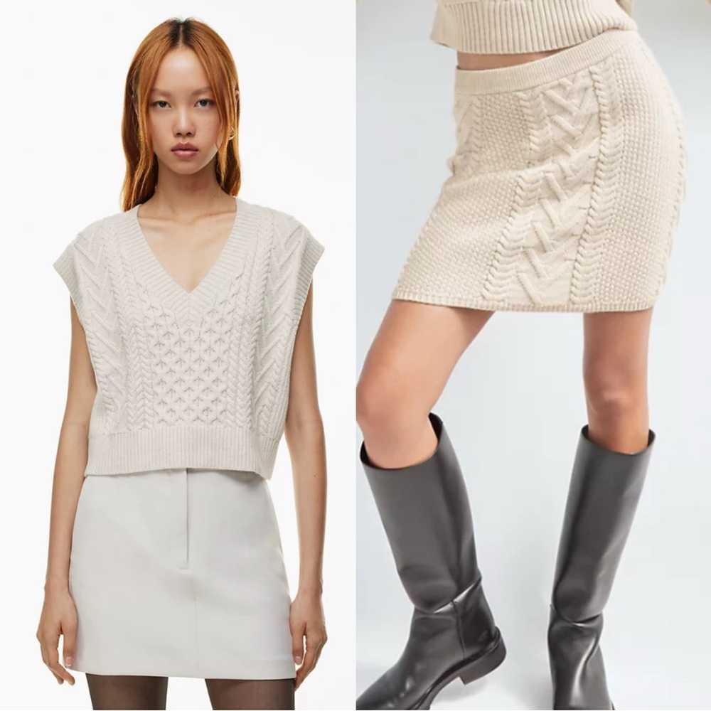 NEW Aritzia Babaton Emporia VEST + SKIRT SET
